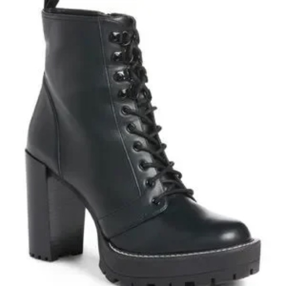 BP X Claudia Sulewski High Heel Combat Boots Size 7